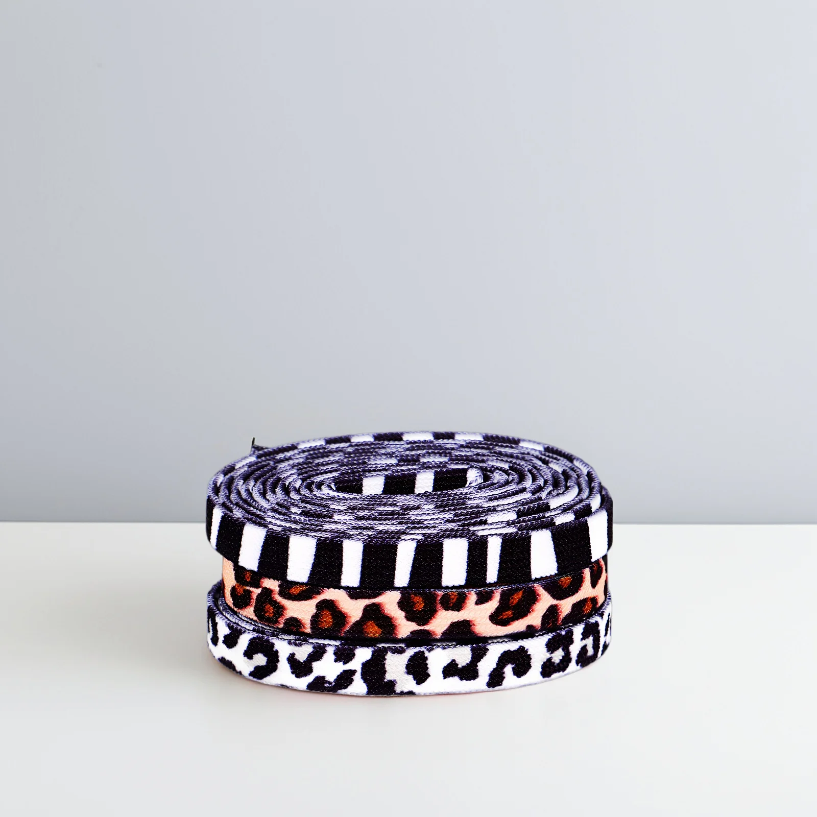 

3Pairs Elastic Flat Animal Pattern Shoelaces Durable Shoe Cords for Sneakers Casual Sports Shoes Printed Unique Shoe Strings