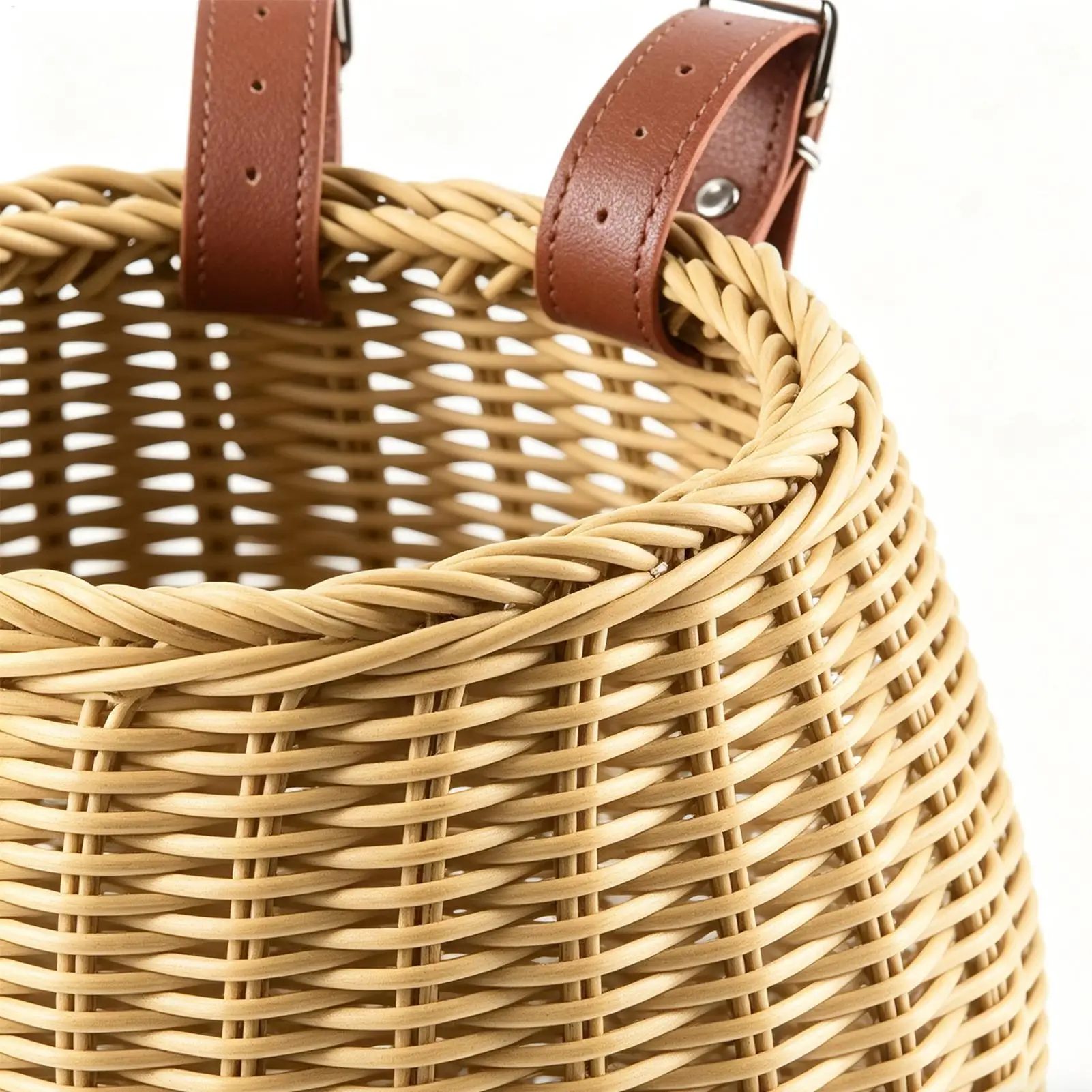 

Girls Bike Basket Vintage Hand-woven Storage Holder Handlebar Bike Basket For Bicycle Scooters Camping Beach Cycling Picnic