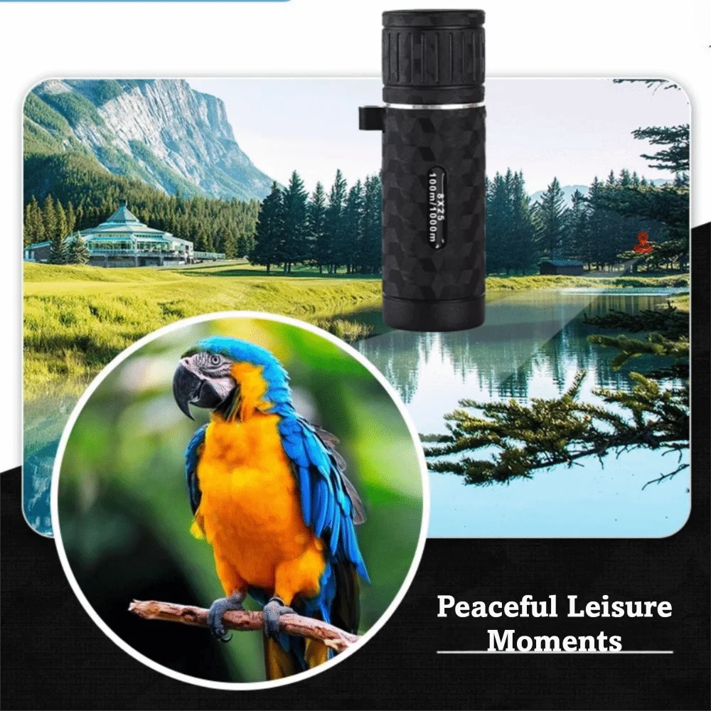 HD Remote Monocular Telescope High Power Lightweight Mini Portable Telescope Portable Pocket Mini HD Monocular Outdoor Camping