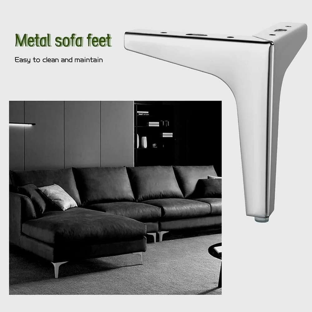 HIgh Quality Metal Furniture Legs Replacement Triangle Cabinet Legs Wear-resistant Anti Scratch Cupboard Sofa Chair Feet