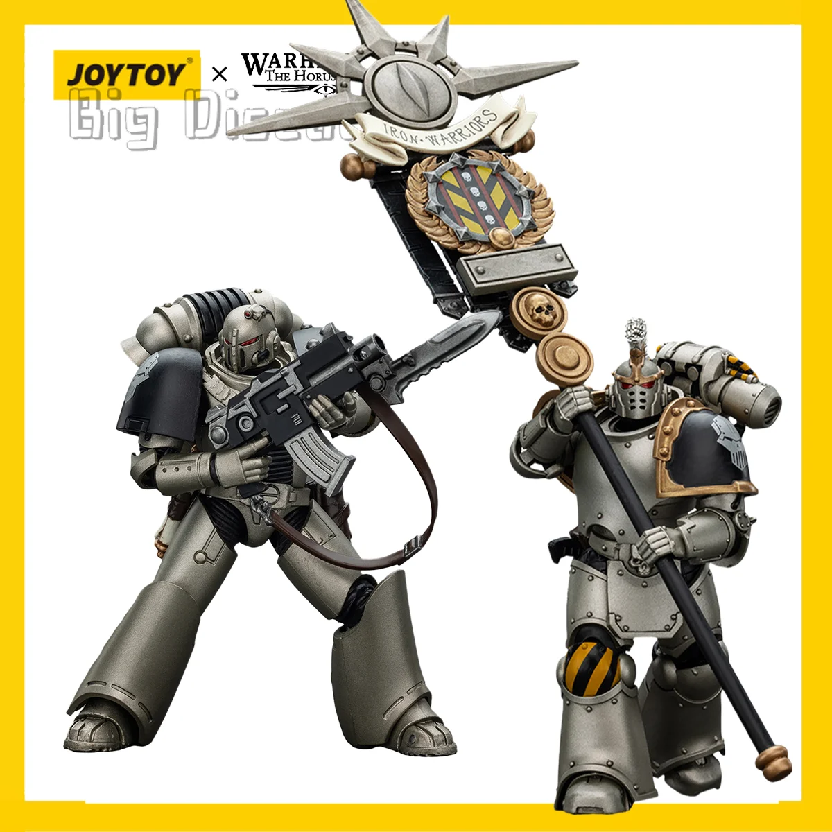 

[Pre-order]JOYTOY Warhammer The Horus Heresy Action Figure 1/18 Iron Warriors Command Squad Chosen2PCS Model birthday