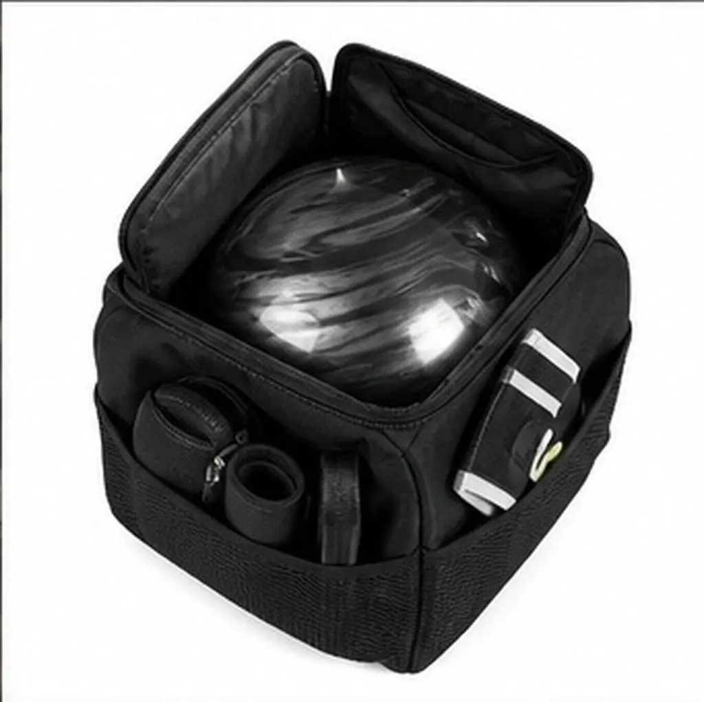 Portable Bowling Bag Padded Single Ball Holder Waterproof Easy Clean Storage Organizer for Training Travel Bowling Ball Bag