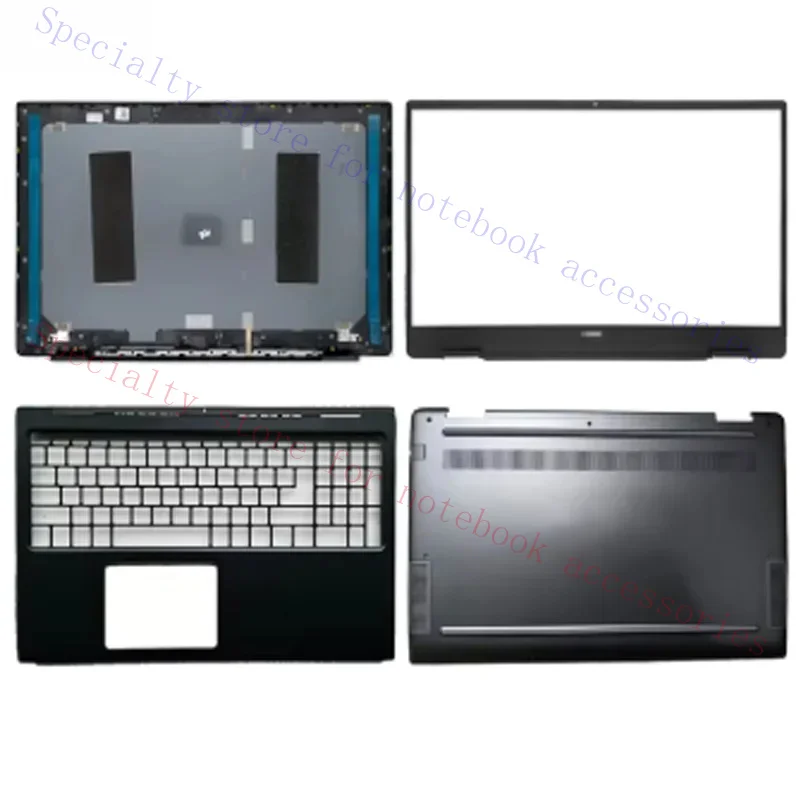 New for Vostro 5590 V5590 LCD Back Cover Front Bezel Hinges Palmrest Bottom Case 0W24PR 0XNR1R 0YX49D Original Housing Casing