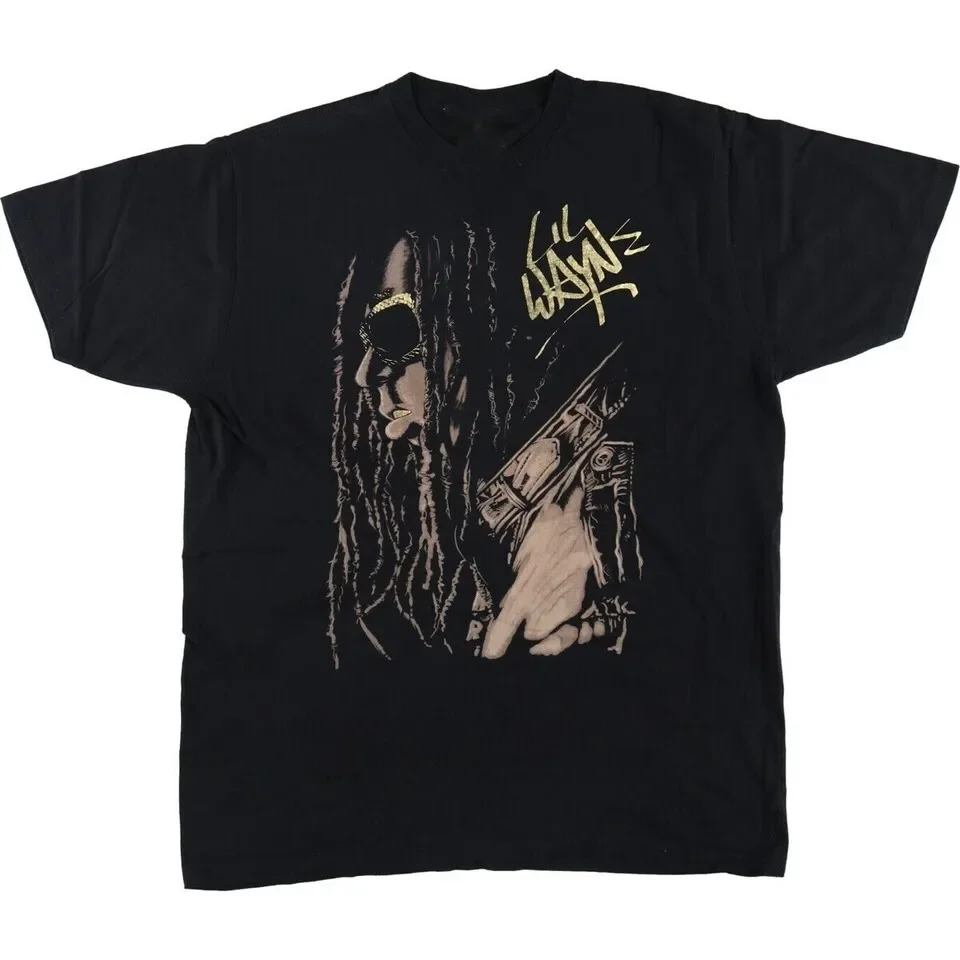 Lil Wayne Rap Black Tee Cotton Adult T-Shirt UU1064