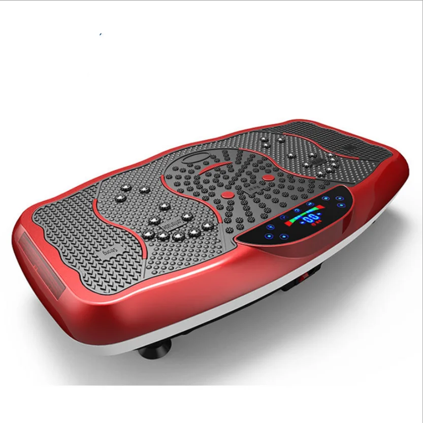 Vibrating Fat Shake,Multi-functional Dual-motor Home Fitness Equipment 4D Vibration Plate Whole Body Vibration Exercise Machine