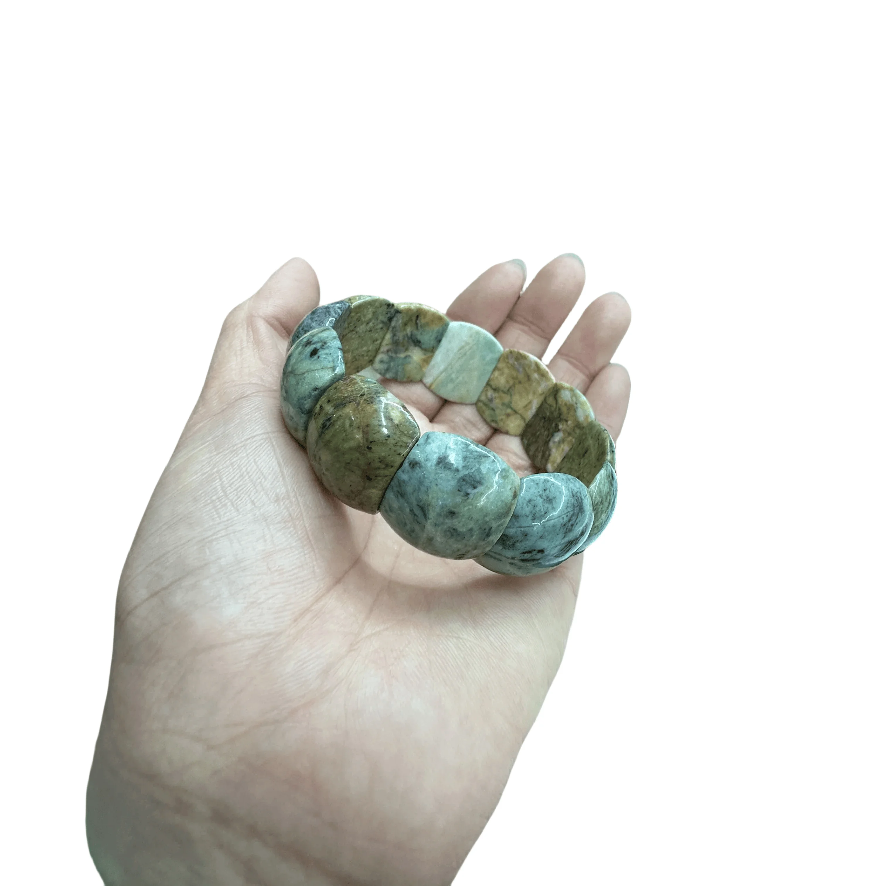 

Natural African Turquoise Stone About19*21mm Bracelet Bead Jewelry Energy Magnetic Fashion Crystal Reiki Accessory for Women