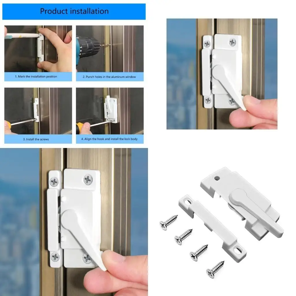 

Y1UD Sliding Window Lock Door Reinforcement Lock Window Sash Lock with Screw