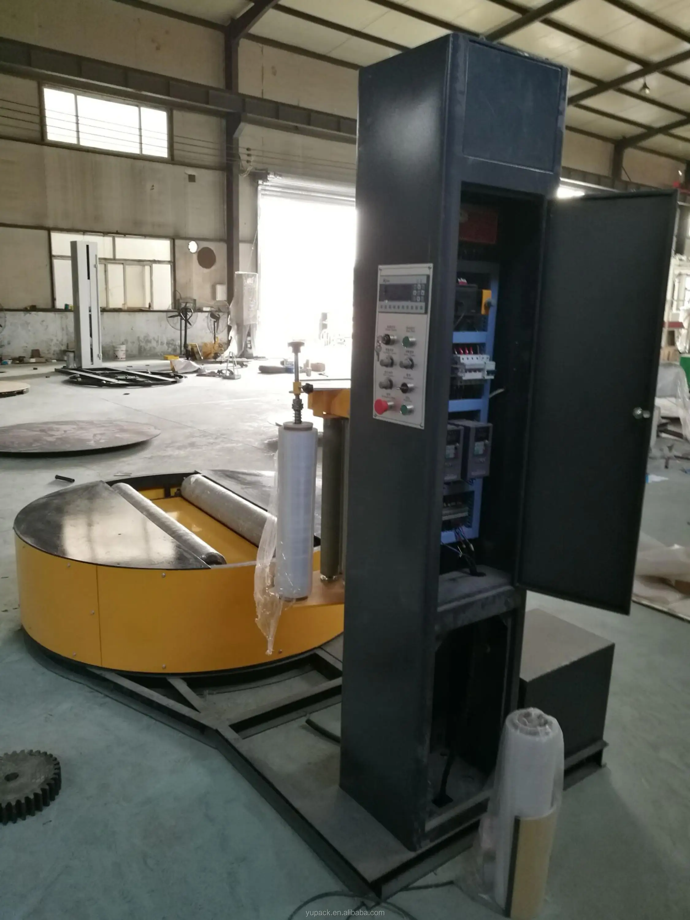 Automatic Stretch Film Wrapper Packaging /Packing / Shrink Wrap/ Wrapping Machine for Paper Reel Toilet Tissue Cylinder Roll