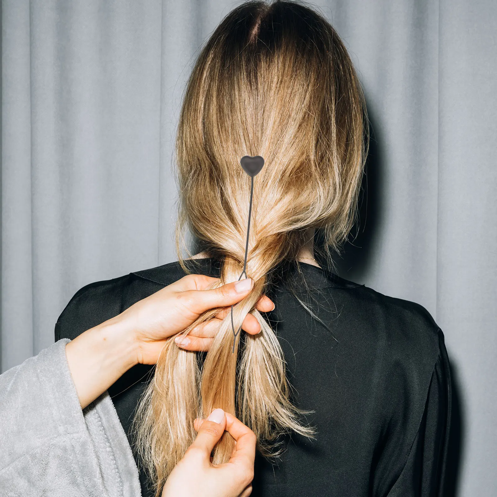 

50pcs Hair Tail Tool Elegant Styling Maker For Ballet Dance Recital Quick Neat Hairstyle Party Banquet Accessories Black