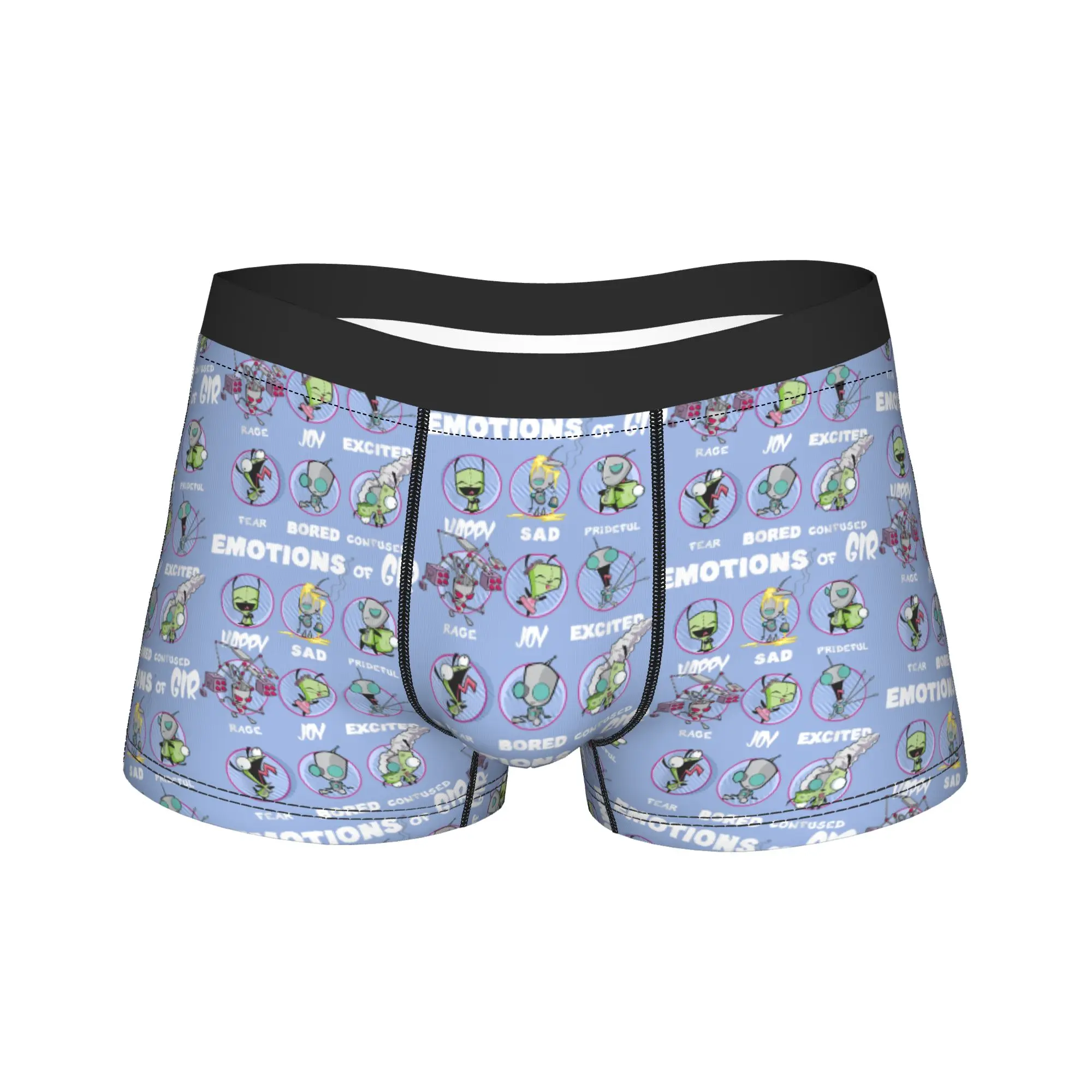 

Юмор-боксер Invader Zim, шорты с героями мультфильмов, трусы, мужское нижнее белье, мягкие трусы для Homme S-XXL