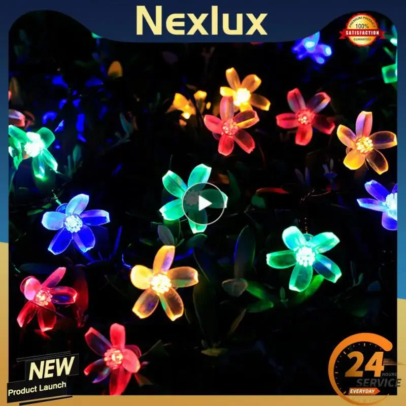 

1PC Flower Fairy Lights Battery Operated String Lights Waterproof 20/100 LED Cherry Blossom Lights For Patry Wedding Decor