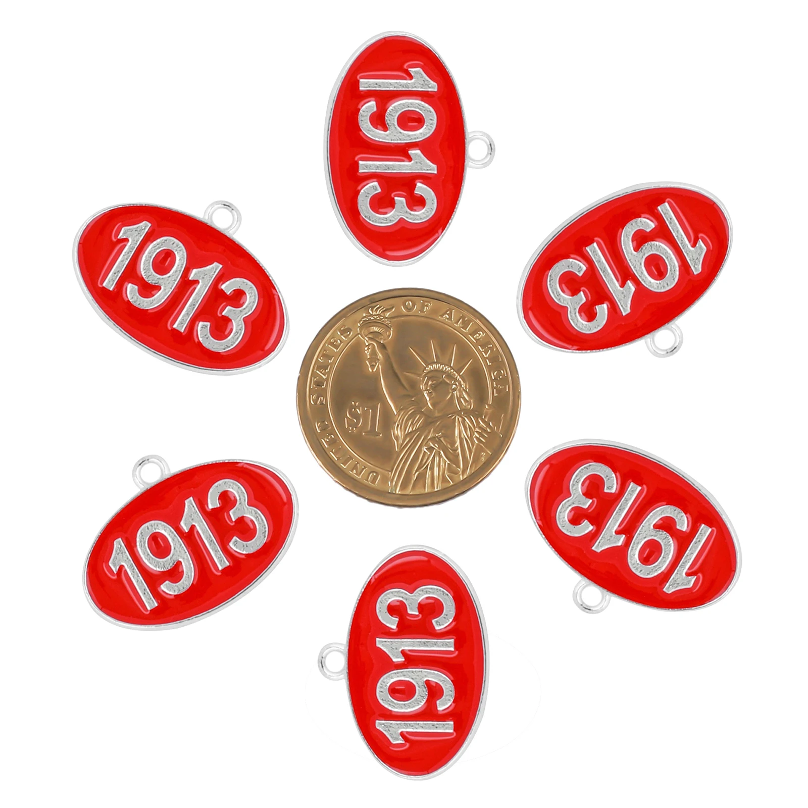 20pcs Aolly 1913 ΔΣΘ Organization Girl Charms for women DIY jewelry accessories
