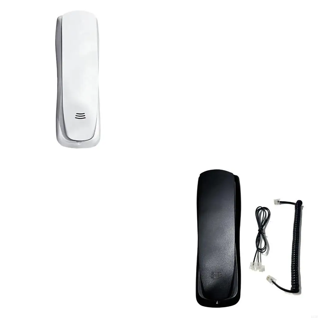 462E Wall Phone with Cord Desktop Corded Landline Telephone Wall Mount Corded Phone for Home Hotel Bathroom School Office