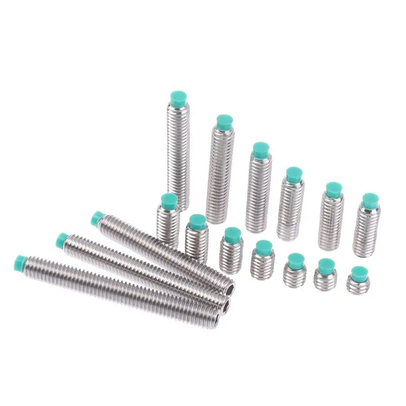 10 قطعة النايلون رئيس سلك إعداد آلة الأرز المسمار عازلة رئيس المسمار بوم رئيس الفولاذ المقاوم للصدأ M6 المسمار #5