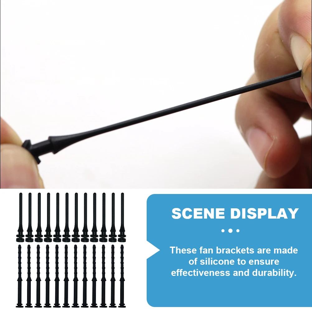 

24 Pcs Shockproof Anti-noise Screws for Case Fans Silicone Rubber Durable Vibration Absorption Extend Lifespan Hardware