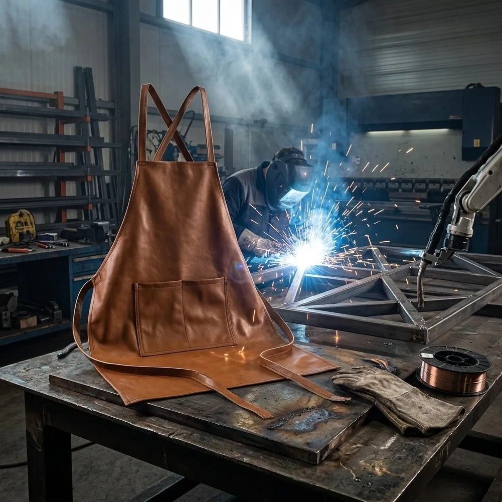 Polyurethane Apron for Welding Professionals Offering Consistent Heat Insulation and Durability Multiple Tasks