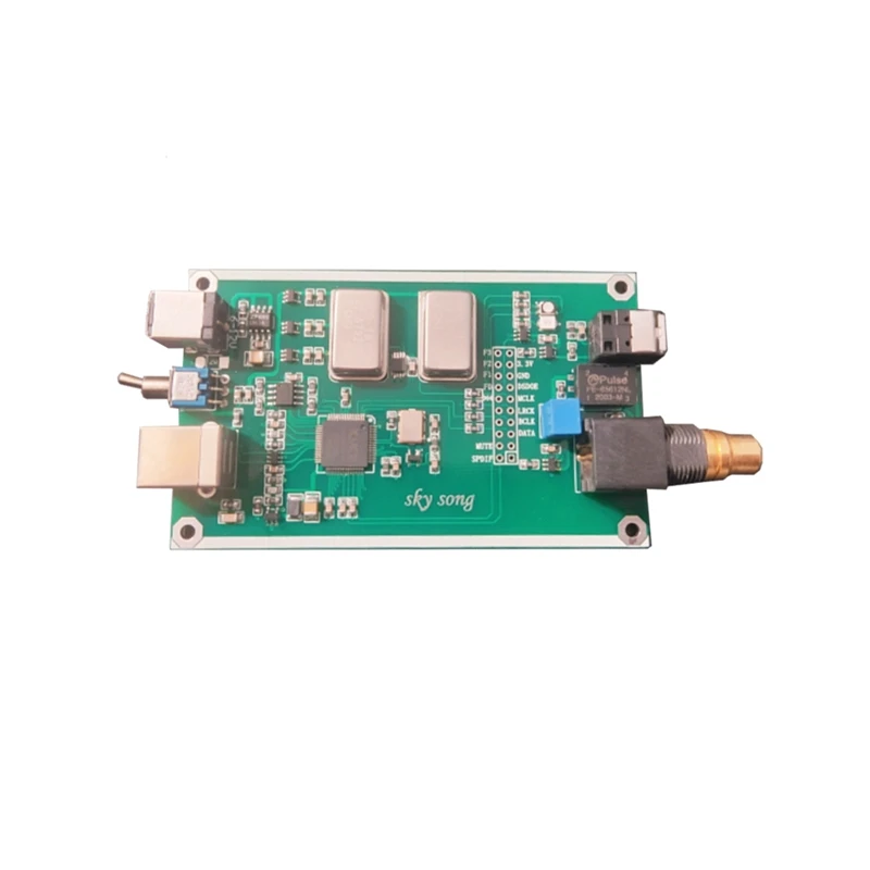 XMOS XU208 Board Asynchronous USB Coaxial Fiber Output Digital Interface IIS DSD256 Spdif Dop64 With Acrylic Sheet