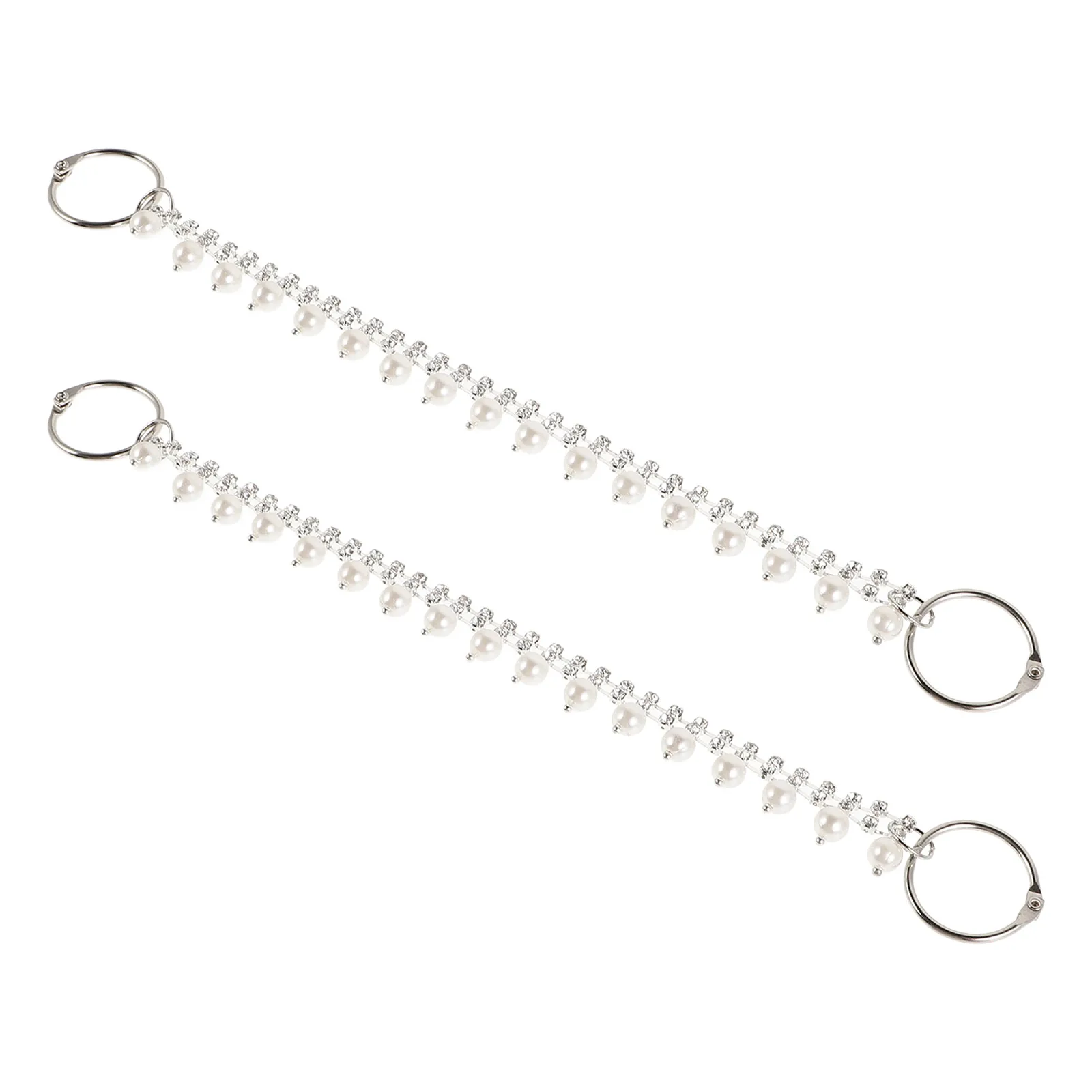 

2Pcs Shoe Chain Accessories Detachable Plastic Zinc Alloy S Decor Chains Charms Women Shoedecoration ShoeDIY