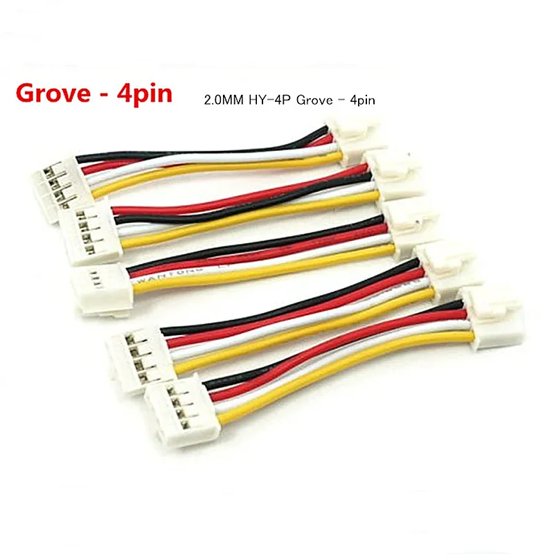 

5PCS/LOT 2.0MM HY-4P Grove - 4pin Female Connector Wire 5CM 50MM 10CM 100mm 24AWG