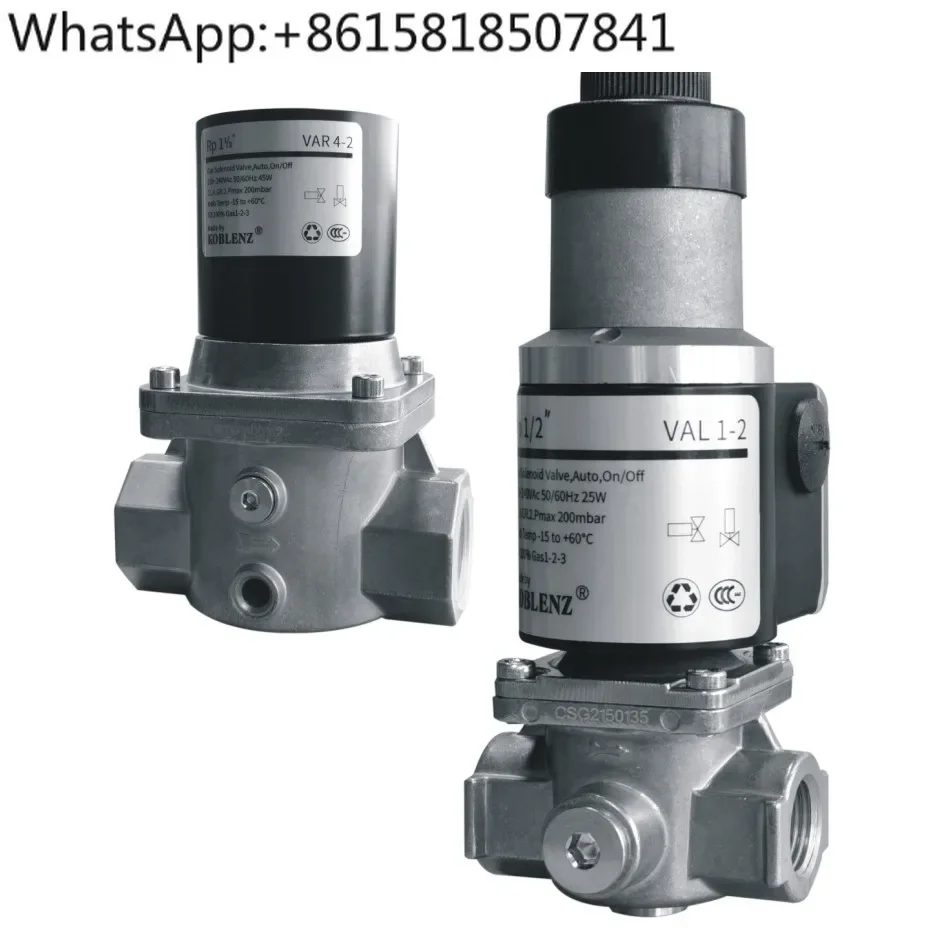 KOBLENZ Gas Air Solenoid Valve VAR1-2 2-2 3-2 4-2 6-2 7-2F VAL1-2