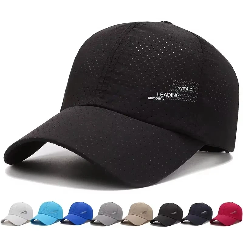 

Summer Outdoor Sports Cap Golf Fishing Hat Quick Drying Sun Hat Adjustable Unisex Baseball Cap for Women Men