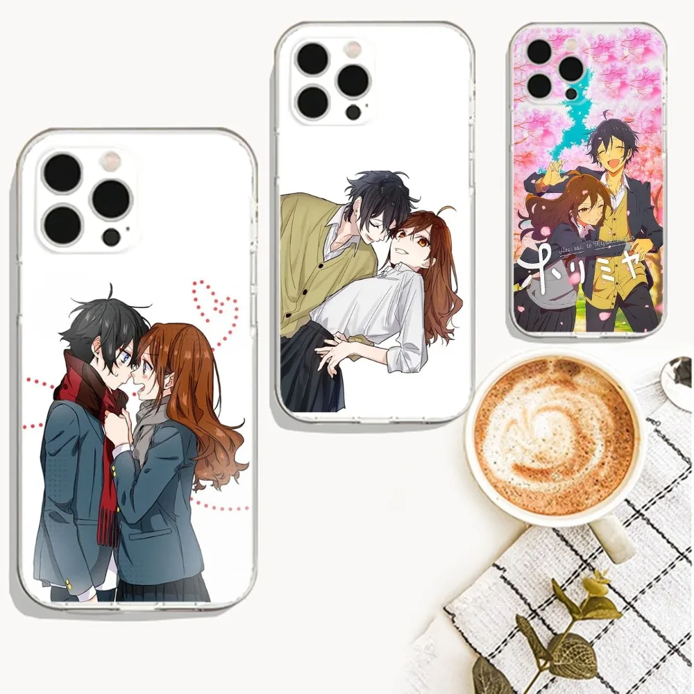 Anime Horimiya Phone Case For iPhone Apple 15,14,13,12,Mini,11,Pro,Max,Plus,X,XR,XS,8,SE,2020,Plus Transparent Cover