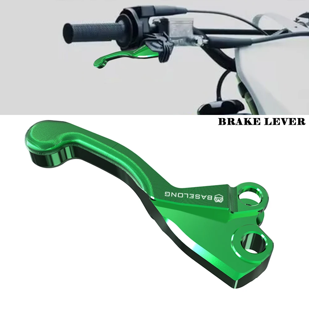 For KAWASAKI KX100 Motorcycle Accessories Aluminium Two Finger Brake Lever 20% Force Reduction KX 100 KX100 1997 1998 1999 2000