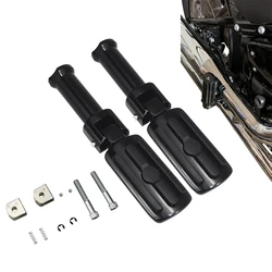 Motorcycle Rear Foot Peg Mounts Clevis Passenger Footpeg Support Kit Fit For Harley Davidson Softail 2018-2024 Gloss Black