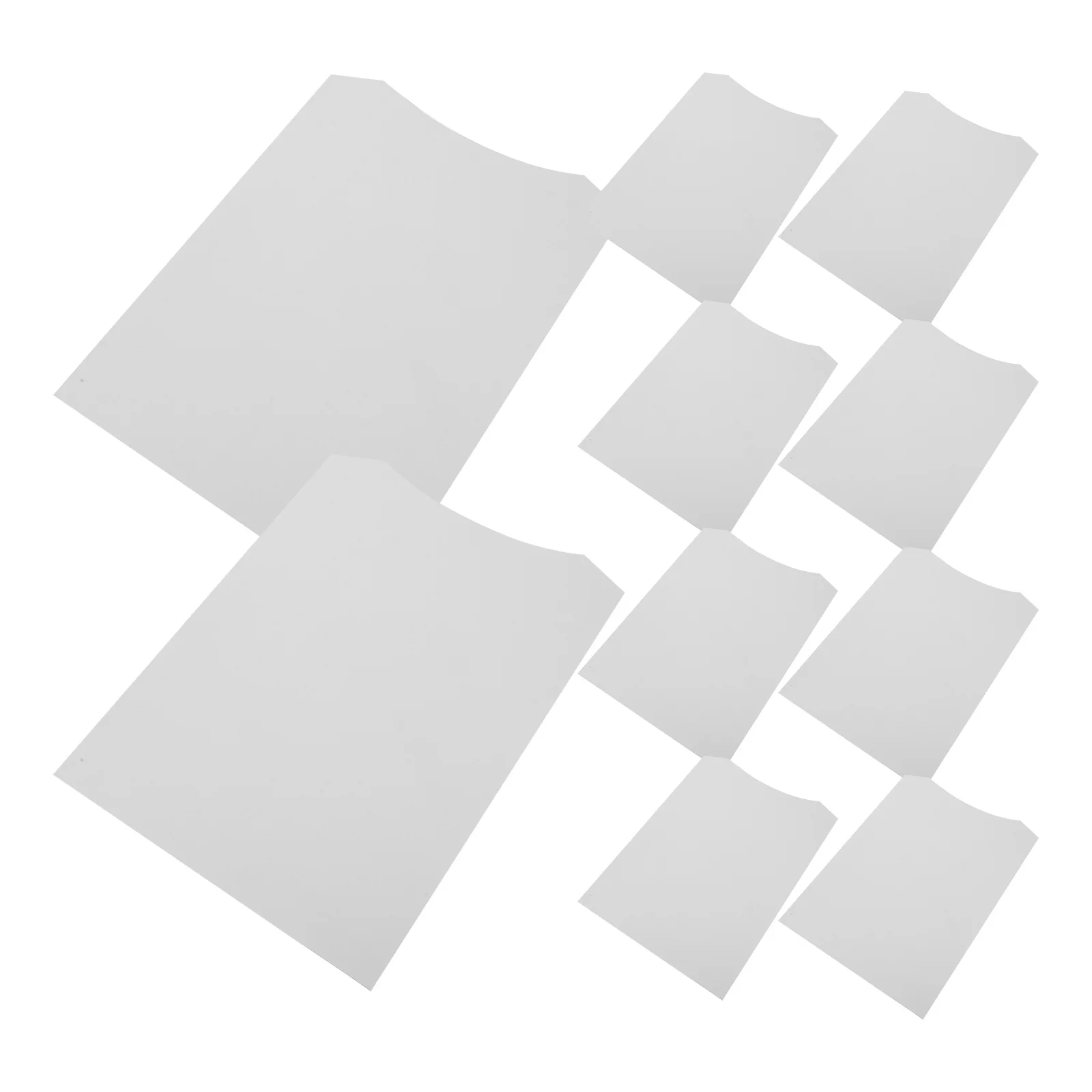 

10 Pcs Lapel Garment Packaging Cardboard Shirt Carrier Paper Corrugated Dividers Lining for