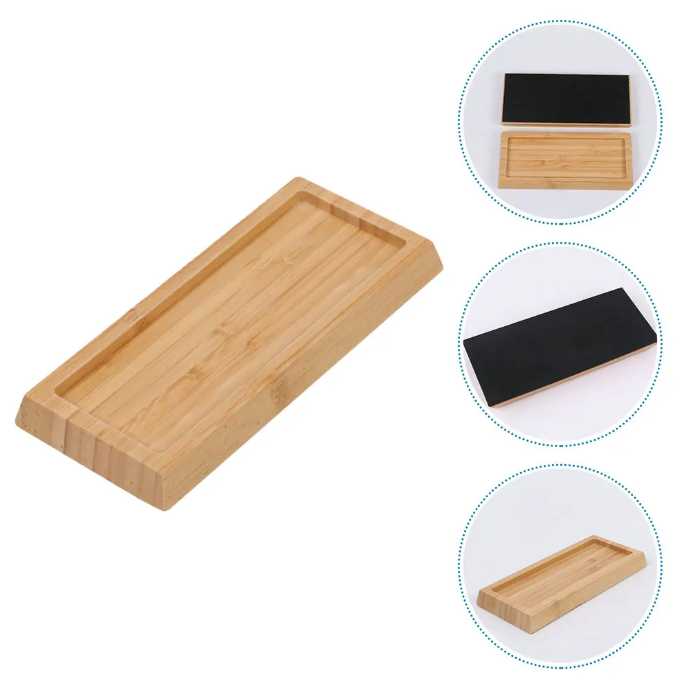 

Whetstone Anti Slip Base Compact Bamboo Holder for Kitchen Knife Sharpener Grind Stone Tool Home Use Durable Efficient
