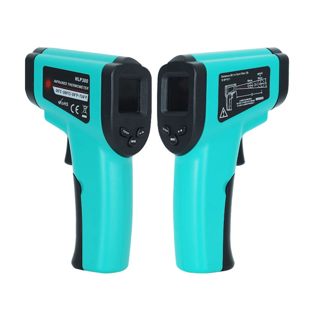 Color Screen Infrared Thermometer Temperature Measurement Green Infrared Thermometer Measuring Distance Ratio 12 1