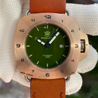 STEELDIVE Men Diver Watch 47mm Bronze Square Automatic Mechanical Wristwatch 20ATM Waterproof Luminous Sapphire NH35