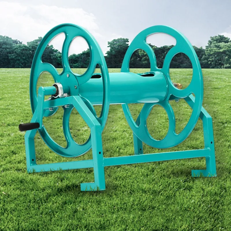 

Metal Garden Hose Reel Agricultural Dosing Pipe Collect Frame Heavy Duty Water Planting Rack Farm Irrigation Systems Holder