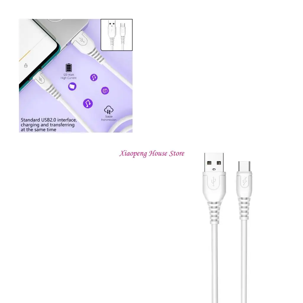 

3.2ft USB to Type C/USB 5Pin Power Cable Line Fast Charging Data Cord Extension Wire Support 2A Quick Charging 77JC