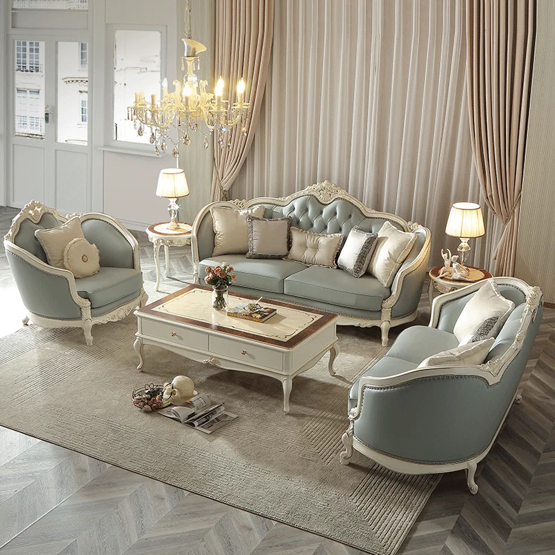 

!@Luxury Wooden Carved Living Room Sofa Set Furniture Solid Wood Vintage Luxury Sectional Sofas Wooden Furniture Classic Sofa S