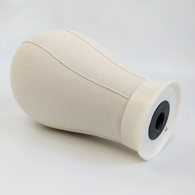 ヘアエクステンションレース用マネキンキャンバスヘッド、ウィッグ作り、ディスプレイスタイリング、22インチ