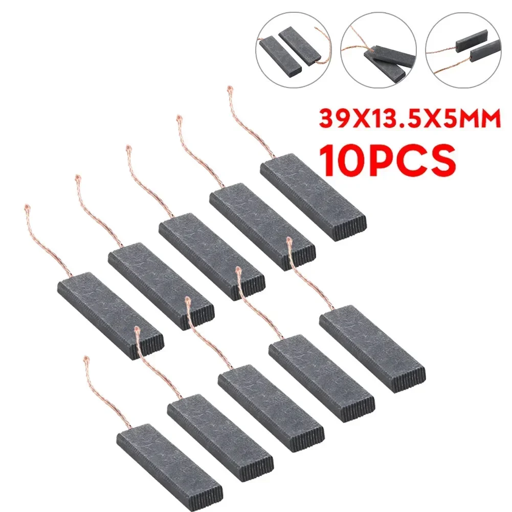 

10pcs 39x13.5x5mm Carbon Brush Replacement For Siemens Drum Washing Machine Motors Carbon Brushes Power Tool Accessories
