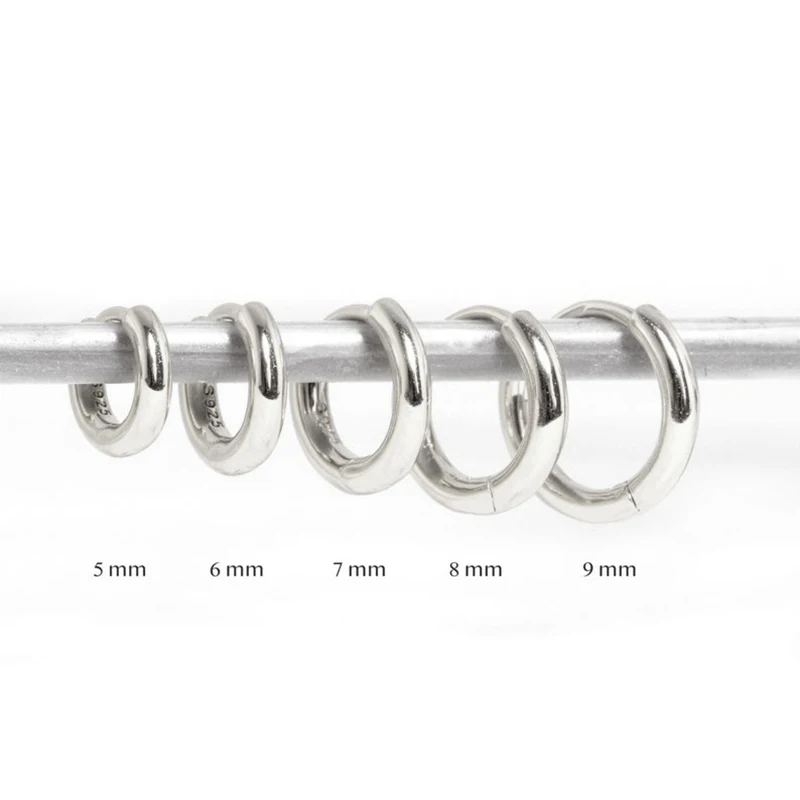 Aide Kleine Creolen Roségold Sterlingsilber 3