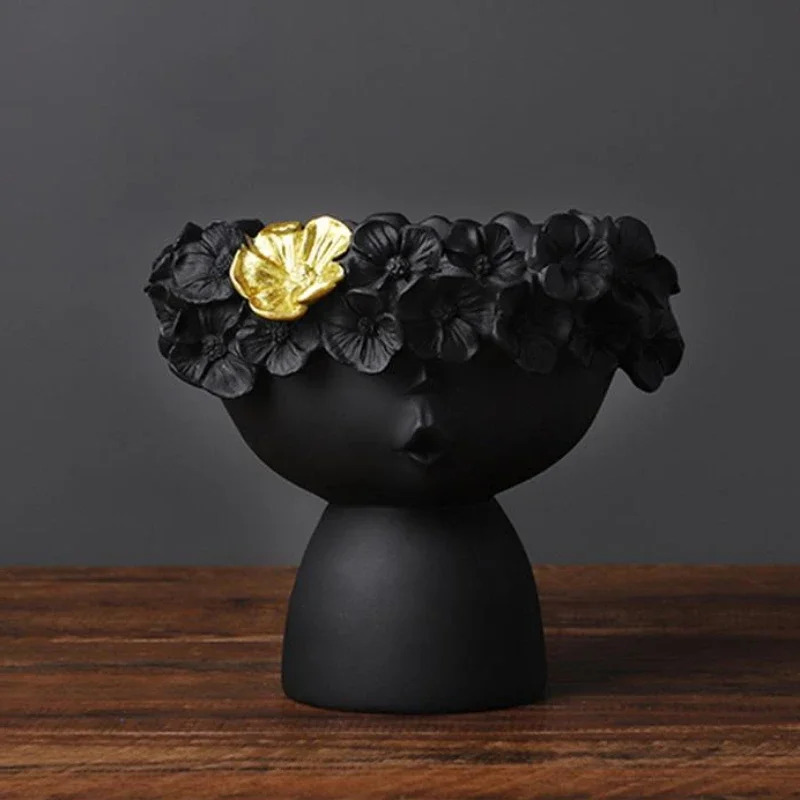 Nordic Decoration Home Flower Vase Living Room Vases Cute Girl Arranging Flower Container Desktop