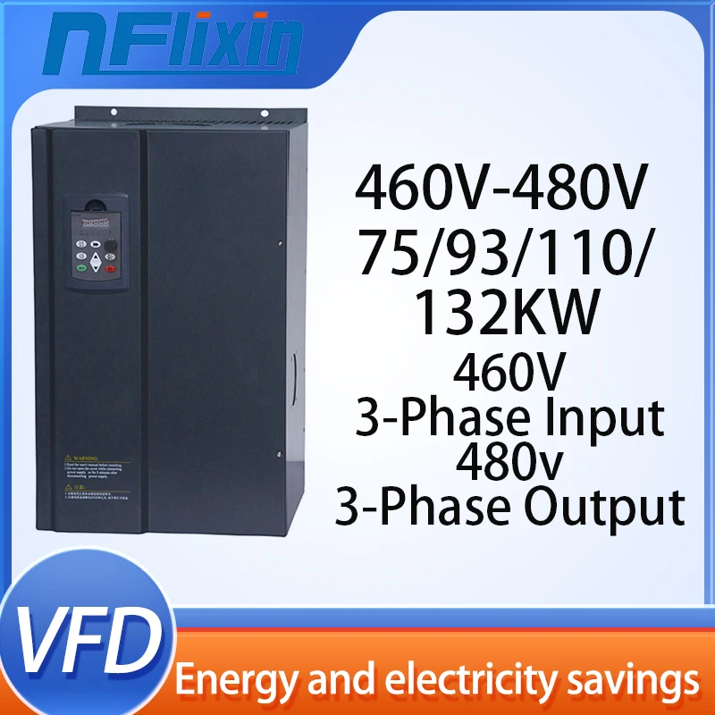 

VFD 460V-480V 75-132KWVariable Frequency Three phase input and output Inverter Frequency Converter Motor speed regulation.