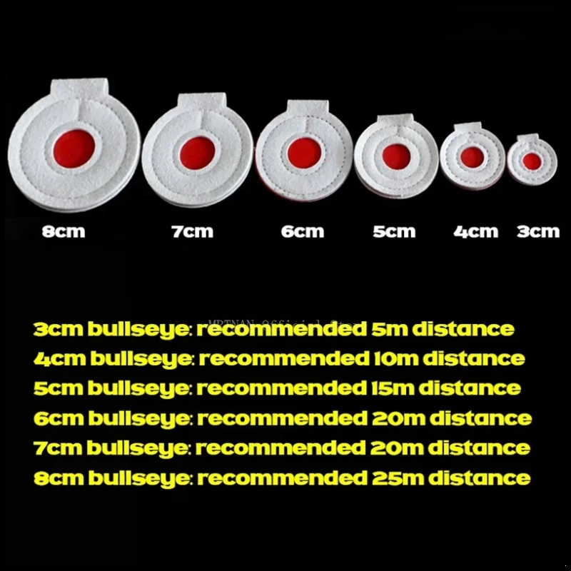 2/4/8pcs Slingshot Bullseye 3-8cm Microfiber Material Training Shooting Target Slingshot Targets Bullseye Hunting Acessories