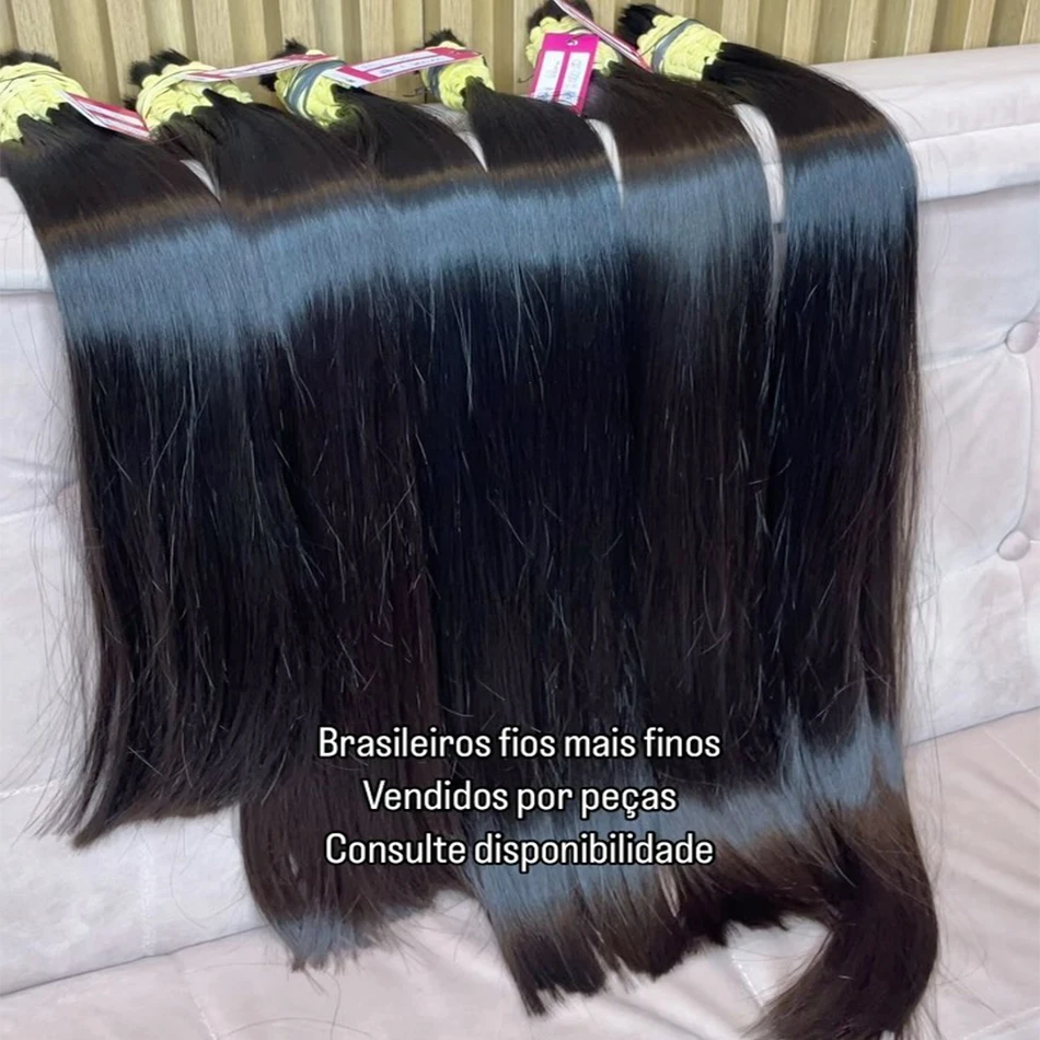 Extensões De Cabelos Humano Indiano Vietinamita Original Natural Brasileiro Cacheados Para Mega Hair Raw Human Hair100%Remy Hair