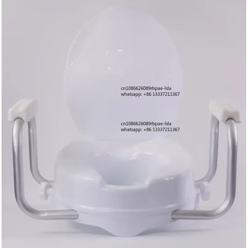 Height Adjustable Elevated 4 Inches PP Commode Homecraft Raised Toilet Seat With Armrest