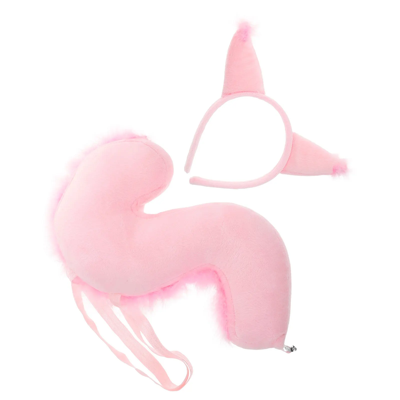 1 مجموعة آذان السنجاب عقال الذيل مجموعة الحيوان زي اكسسوارات لحفلة الهالوين تأثيري للجنسين آذان فروي الذيل #6