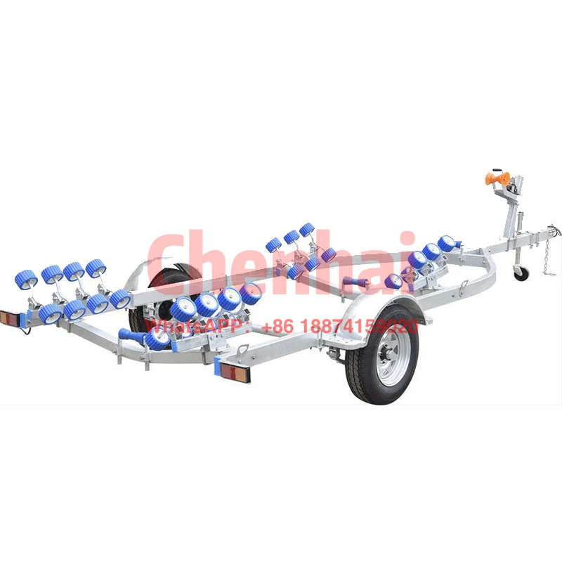 2.5 T Load Dual Axles Galvanized Boat Transport Trailer