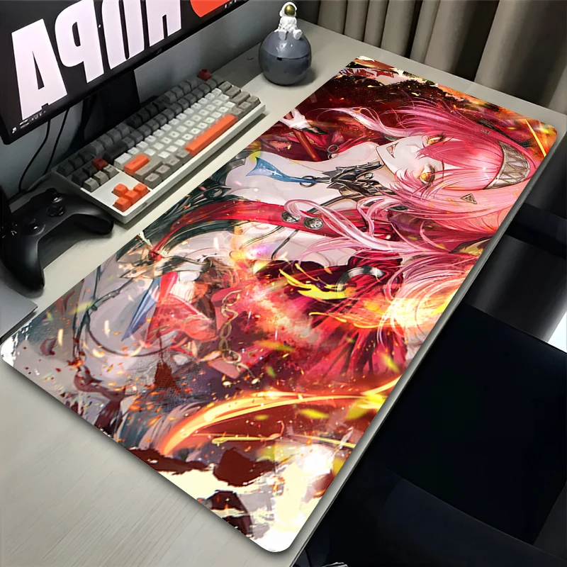

Kawaii Mouse Pad Laptop Wuthering Waves Gamer Keyboard Pad Sexy Anime Girl Lupa Desktop Mouse Mat PC Gaming Accessories Mousepad