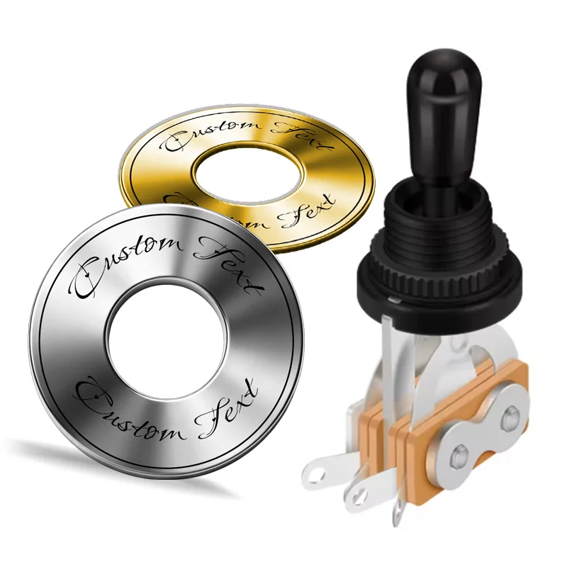 Guitar Toggle Switch Retaining Ring, Replacement Part for the Treble Adjustment Plate on LP-Style Electric Guitars