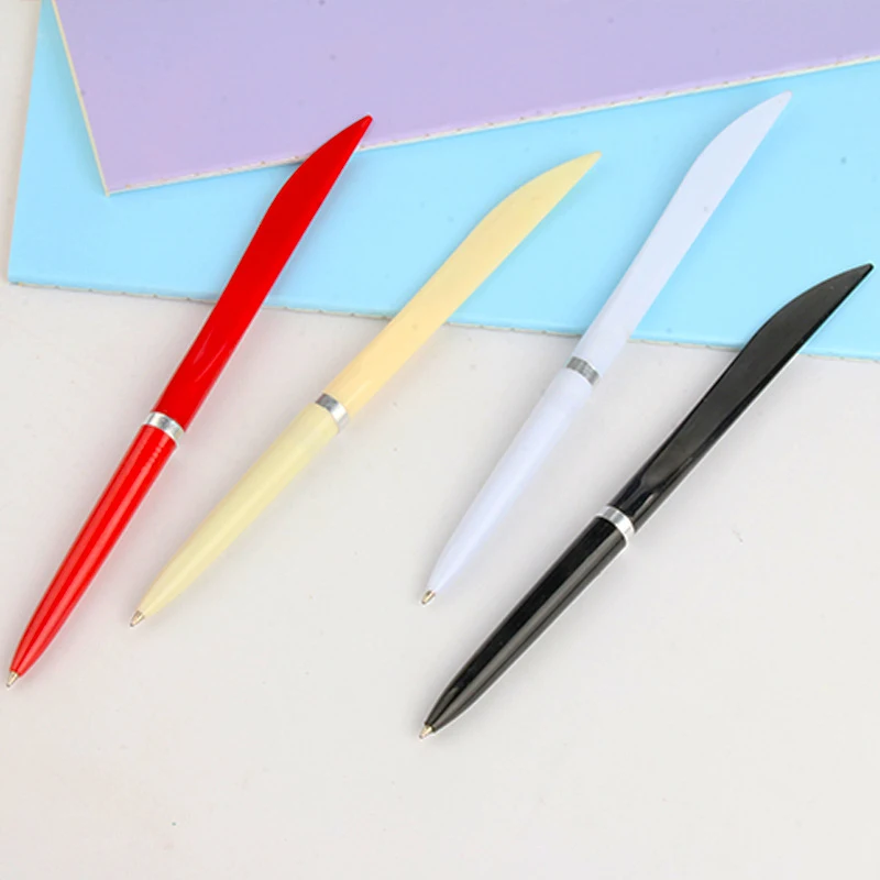 Office Stationery Logistics With Plastic Knife Open-box Ballpoint Pen Wholesale Plastic Open-box Knife Advertising Pen