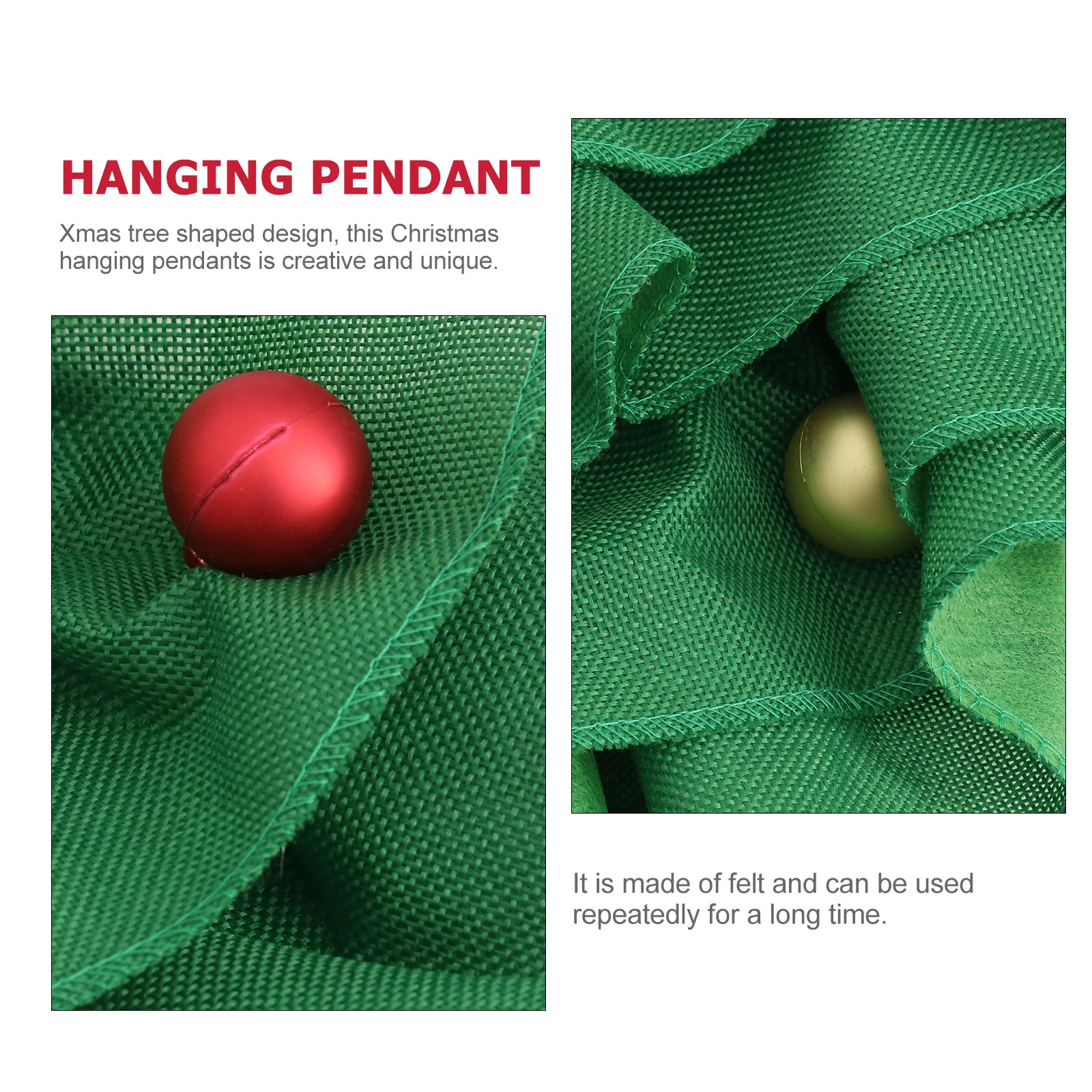 

1Pcs Fabric Christmas Tree Ornament Hanging Pendant Xmas Tree Decor Door Decoration Christmas Party Hanging Pendant