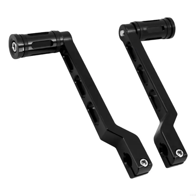 Heavy Duty Steel Shifts Lever with Anti Slip Rubber Pad Heel Toe Shifter Pegs Suitable for Street Glides Road Glides H9EE